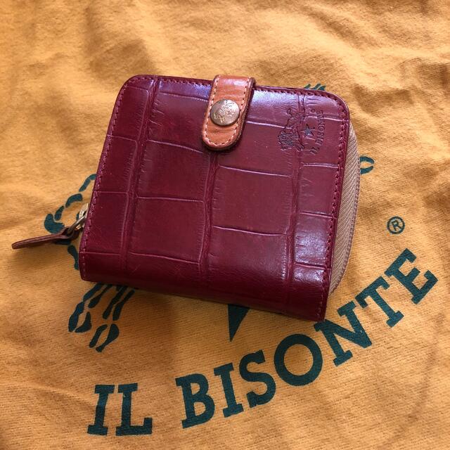 IL BISONTE(イルビゾンテ)の値下げ♡イルビゾンテ  日本限定　クロコ型押し×ヌメ革 レディースのファッション小物(財布)の商品写真