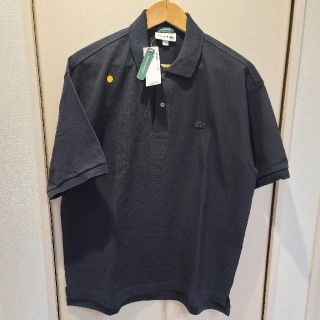 ラコステ(LACOSTE)のLACOSTE　ロゴブラック　半袖ポロシャツ　L　アウトレット(ポロシャツ)