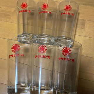 アサヒ(アサヒ)のアサヒビール　グラス　昭和　レトロ　6個セット(グラス/カップ)