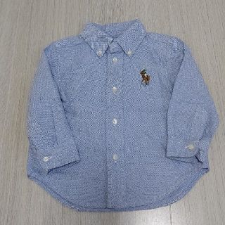 ラルフローレン(Ralph Lauren)の美品‼️  ラルフローレン  ボタンダウン シャツ  80㎝  12M(シャツ/カットソー)