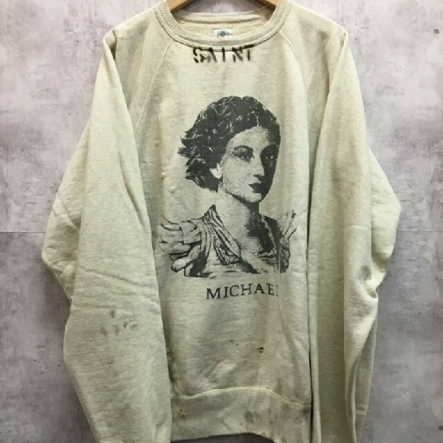 SAINT MICHAEL  セントマイケル RAGLAN SWEAT XL