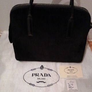 プラダ(PRADA)の【オールド　ベルベット】プラダ　ベロアハンドバッグ　バレンシアガ　セリーヌ(ハンドバッグ)