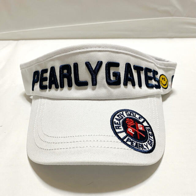 PEARLY GATES(パーリーゲイツ)のパーリーゲイツ サンバイザー PEARLY GATES ゴルフ フリー 未使用品 スポーツ/アウトドアのゴルフ(その他)の商品写真