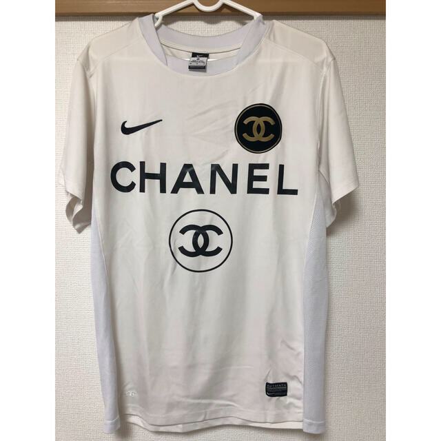 NIKE ナイキ CHANEL シャネル Tシャツ コラボ ホワイト白Tシャツ/カットソー(半袖/袖なし)