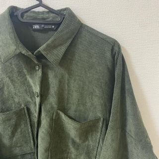 ザラ(ZARA)のZARA 緑　長袖シャツ(シャツ)