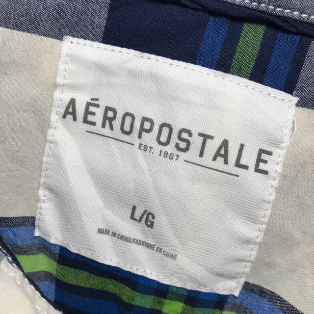 AEROPOSTALE(エアロポステール)の【希少】エアロポステール シャツ 長袖 チェック L 古着 オーバーサイズ  メンズのトップス(シャツ)の商品写真