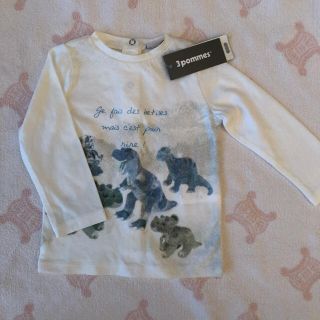 イセタン(伊勢丹)の3 pommes トワポム ロングTシャツ⭐︎9month（70サイズ）(シャツ/カットソー)