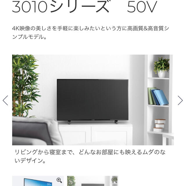 上品【最安値】 funai 型番fl-50U3010 テレビ