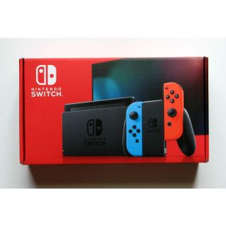 ニンテンドースイッチ(Nintendo Switch)の送料込 Nintendo Switch 本体 ネオンブルーレッド 最新型 任天堂(家庭用ゲーム機本体)