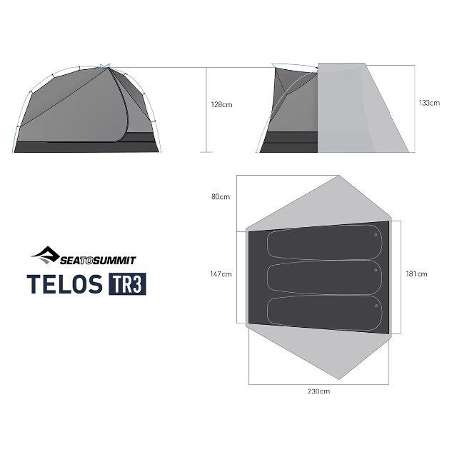 96 ★シートゥーサミット・テロスＴＲ３テント（登山、アウトドア、ツーリング） 3