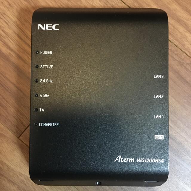 NEC(エヌイーシー)のNEC Aterm WG1200HS4  スマホ/家電/カメラのPC/タブレット(PC周辺機器)の商品写真