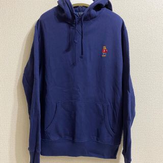 ポロラルフローレン(POLO RALPH LAUREN)の【美品】ラルフローレン ポロベア パーカー M ネイビー(パーカー)