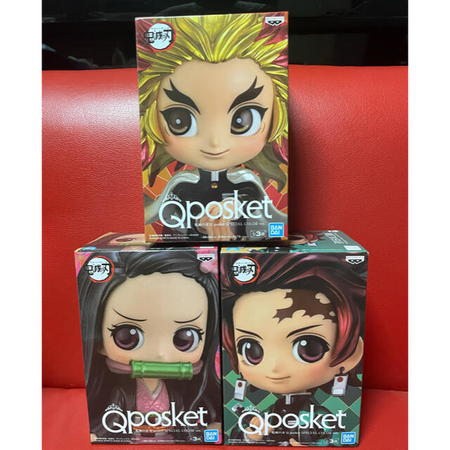 BANPRESTO(バンプレスト)の鬼滅の刃　SEGA限定　Qposket　竈門炭治郎　竈門ねずこ　煉獄杏寿郎 エンタメ/ホビーのフィギュア(その他)の商品写真