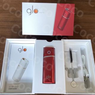 グロー(glo)の＜新品＞ glo nano レッド 箱無し グローナノ 未使用(タバコグッズ)