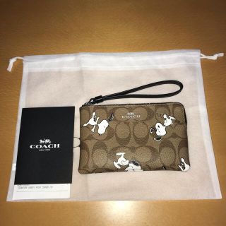 コーチ(COACH)のスヌーピー コーチ　リストレットポーチ(ポーチ)