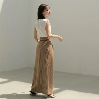 トゥデイフル(TODAYFUL)のlouren: stripe lace wrap pencil skirt(ロングスカート)