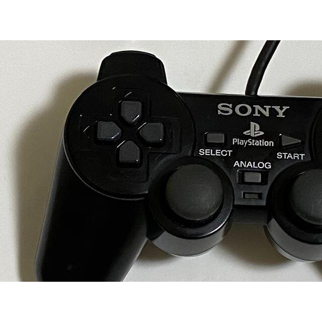 SONY(ソニー)のデュアルショック2　ゼンブラック　SCPH-10010 ps2 プレステ2 エンタメ/ホビーのゲームソフト/ゲーム機本体(家庭用ゲーム機本体)の商品写真