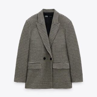 ザラ(ZARA)のZARA ダブルブレストブレザー(テーラードジャケット)