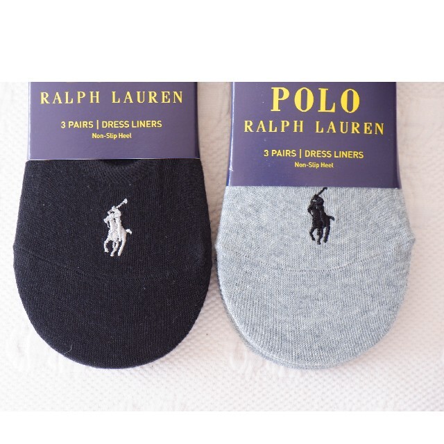 POLO RALPH LAUREN(ポロラルフローレン)のPOLO ラルフローレンのレディースのフットカバー3足✕2セット計6足【新品】 レディースのレッグウェア(ソックス)の商品写真