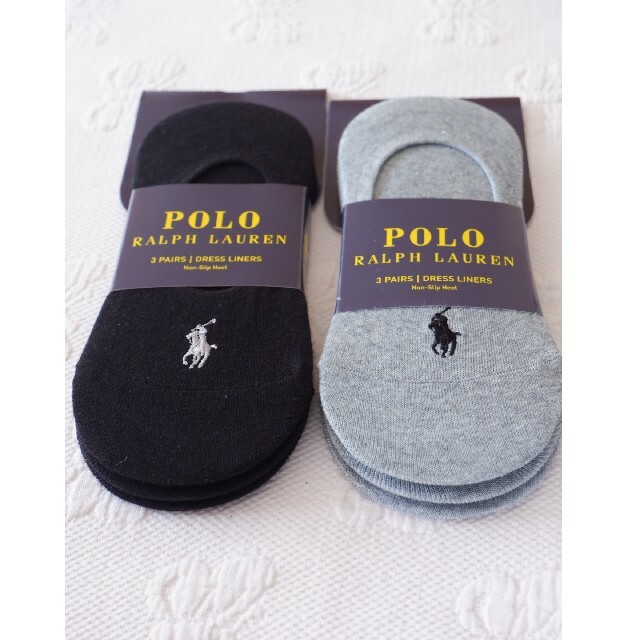 POLO RALPH LAUREN(ポロラルフローレン)のPOLO ラルフローレンのレディースのフットカバー3足✕2セット計6足【新品】 レディースのレッグウェア(ソックス)の商品写真