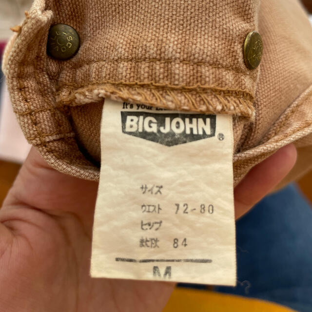 BIG JOHN(ビッグジョン)のmumu様専用　BIGJOHN オーバーオール　M 古着　レアカラー レディースのパンツ(サロペット/オーバーオール)の商品写真