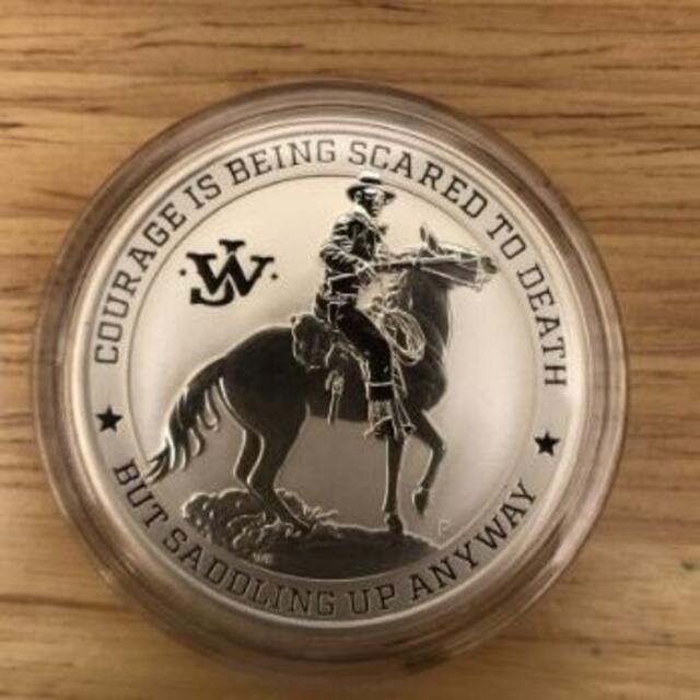 【再入荷!】 2021 1オンス銀貨 ツバラ 1オンス.999シルバー ジョン・ウェイン 貨幣