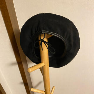 ウィゴー(WEGO)のスエードベレー帽　BLACK(ハンチング/ベレー帽)