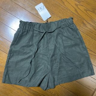 ザラ(ZARA)の新品 未使用 ZARA カーキ M ショートパンツ キュロット(ショートパンツ)