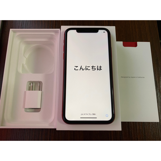 美品】iPhone XR Red 64GB SIMフリー-