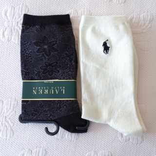 ポロラルフローレン(POLO RALPH LAUREN)のらいおんさまご検討用　POLOラルフローレンのレディースソックス 2足【新品】(ソックス)