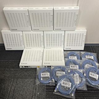 エレコム(ELECOM)のELECOM 法人向け無線AP 9台セット売り！(PC周辺機器)