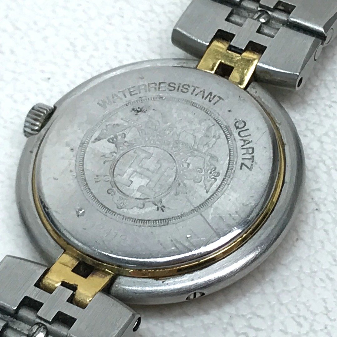 エルメス HERMES プロフィール コンビ デイト 腕時計 SS/GP シルバー