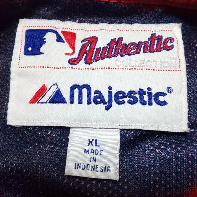 Majestic(マジェスティック)の【美品/希少】MLB レッドソックス Majestic チームジャージ 刺繍ロゴ メンズのトップス(ジャージ)の商品写真