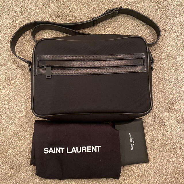 【期間限定お試し価格】 Saint Laurent - ほぼ半額 美品 サンローラン カメラバッグ “キャンプ” ショルダーバッグ