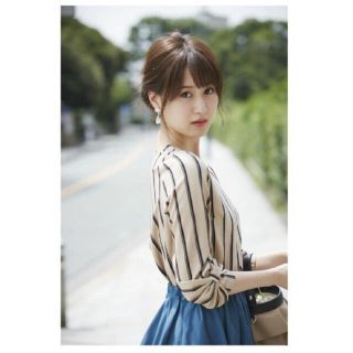 トッコ(tocco)の美品トッコクローゼットストライプ トップス　ZARA(シャツ/ブラウス(半袖/袖なし))