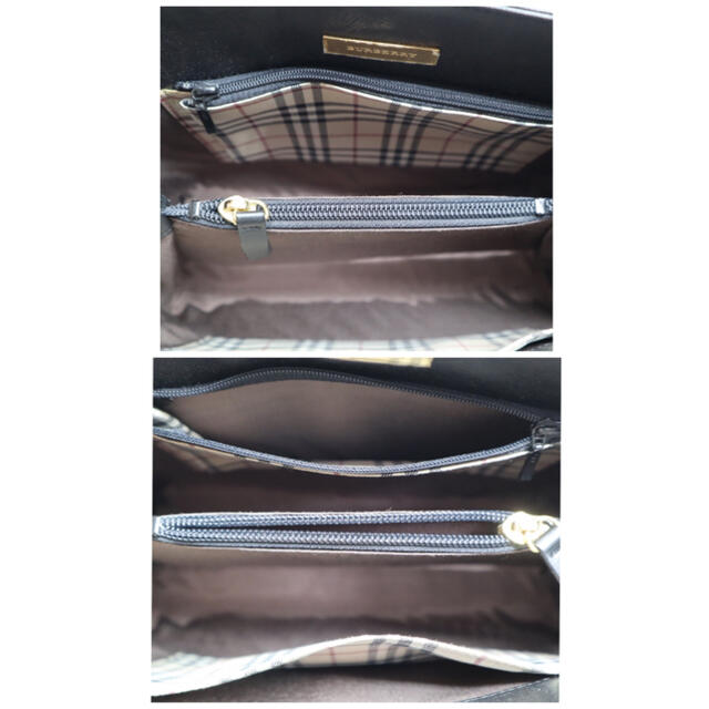 BURBERRY - 【極美品】BURBERRY バーバリー ハンドバッグ ロゴプレート
