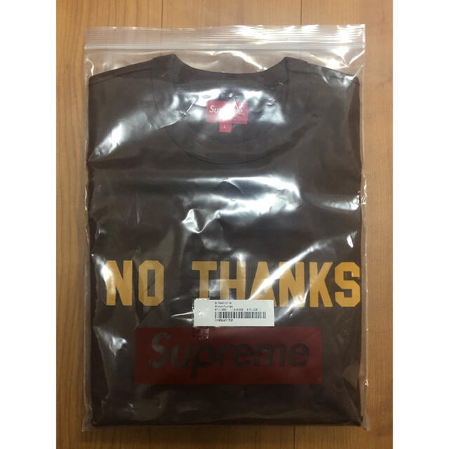 Supreme No Thanks S/S Top サイズL ブラウン