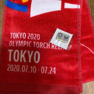 コカコーラ(コカ・コーラ)の東京オリンピック　コカコーラ　タオル　TOKYO(ノベルティグッズ)