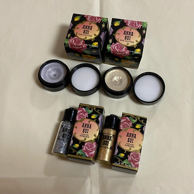 ANNA SUI(アナスイ)のアナスイ アイグリッター001&800 カラーパウダー002&800 コスメ/美容のベースメイク/化粧品(アイシャドウ)の商品写真