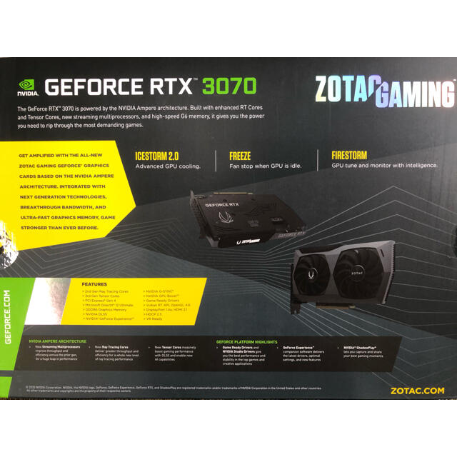 ZOTAC GAMING GeForce RTX 3070 Twin Edge 1