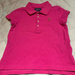ポロラルフローレン(POLO RALPH LAUREN)のPOLO RALPH LAUREN ピンクポロシャツ  110 女の子(Tシャツ/カットソー)