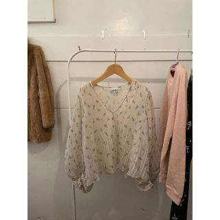 ロンハーマン(Ron Herman)の最終お値下げ🍡GANNI flower accordion blouse.(シャツ/ブラウス(長袖/七分))