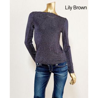 リリーブラウン(Lily Brown)のLily Brown ボートネック トップス＊スナイデル Mila owen(カットソー(長袖/七分))