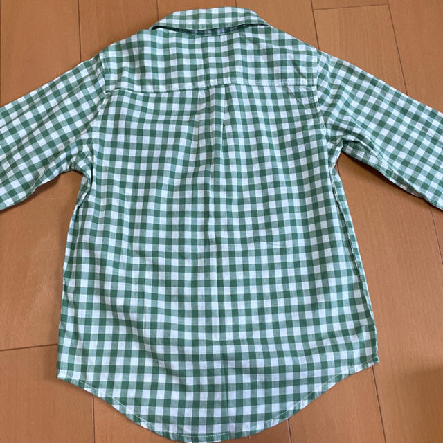 GAP(ギャップ)のチェックシャツ　ギンガムチェック　グリーン　新品　GAP 105 4歳 キッズ/ベビー/マタニティのキッズ服男の子用(90cm~)(Tシャツ/カットソー)の商品写真