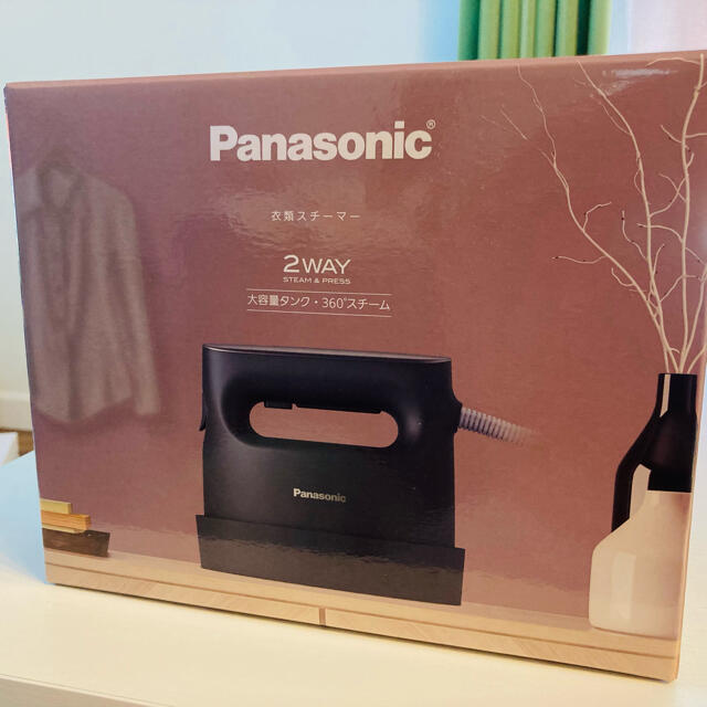 新品美品　Panasonic 衣類スチーマー NI-CFS770-H ダークグレ