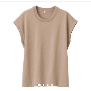 ムジルシリョウヒン(MUJI (無印良品))の無印良品 Tシャツ UVカット強撚スリーブレスニットTシャツ レディースMサイズ(Tシャツ(半袖/袖なし))