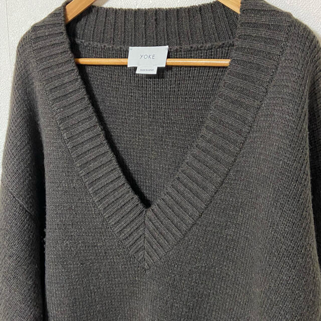 SUNSEA(サンシー)のyoke  5G MILANO RIB V-NECK KNIT メンズのトップス(ニット/セーター)の商品写真