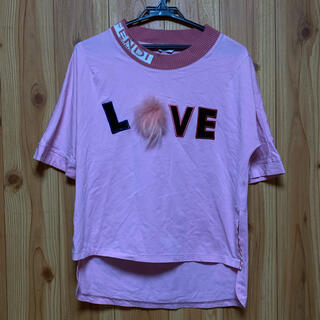 フェンディ(FENDI)のFENDI フェンディ LOVE ロゴ刺繍 カットソー (Tシャツ(半袖/袖なし))