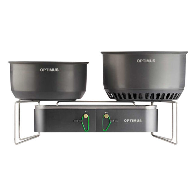 ガスバーナー出力日本未発売 Optimus Gemini 2-Burner Stove