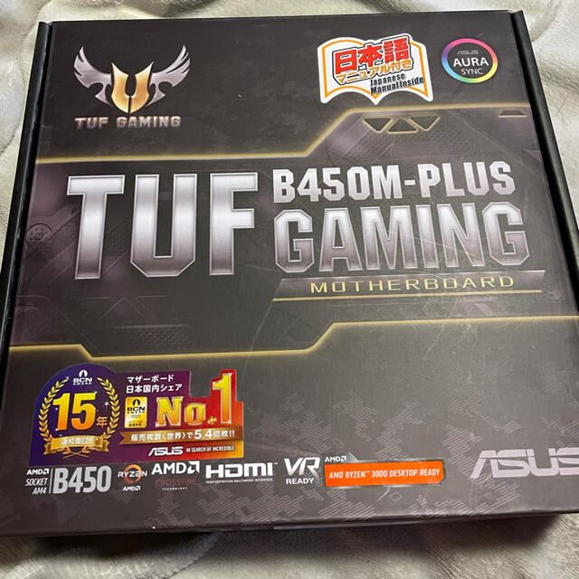 ASUS TUF B450M−PLUS GAMING マザーボード